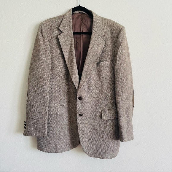 Stafford Jackets & Blazers - Stafford modern brown wool blazer jacket 46R double button business casual